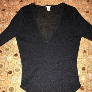 Victoria’s Secret Deep Vneck sheer body suit